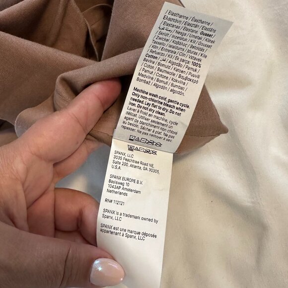 SPANXsupersmooth Undie-tectable Supima Cotton Tanga in Cafe Au Lait 1X NEW - Picture 8 of 8